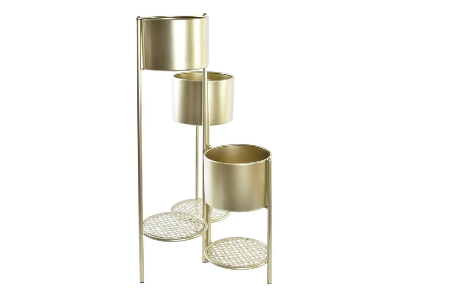 Pot De Fleurs Décoratif Doré HEMOTON - Hauteur 10 Cm - Pour Plantes Succulentes, Intérieur, Balcon - Design Chic Et élégant