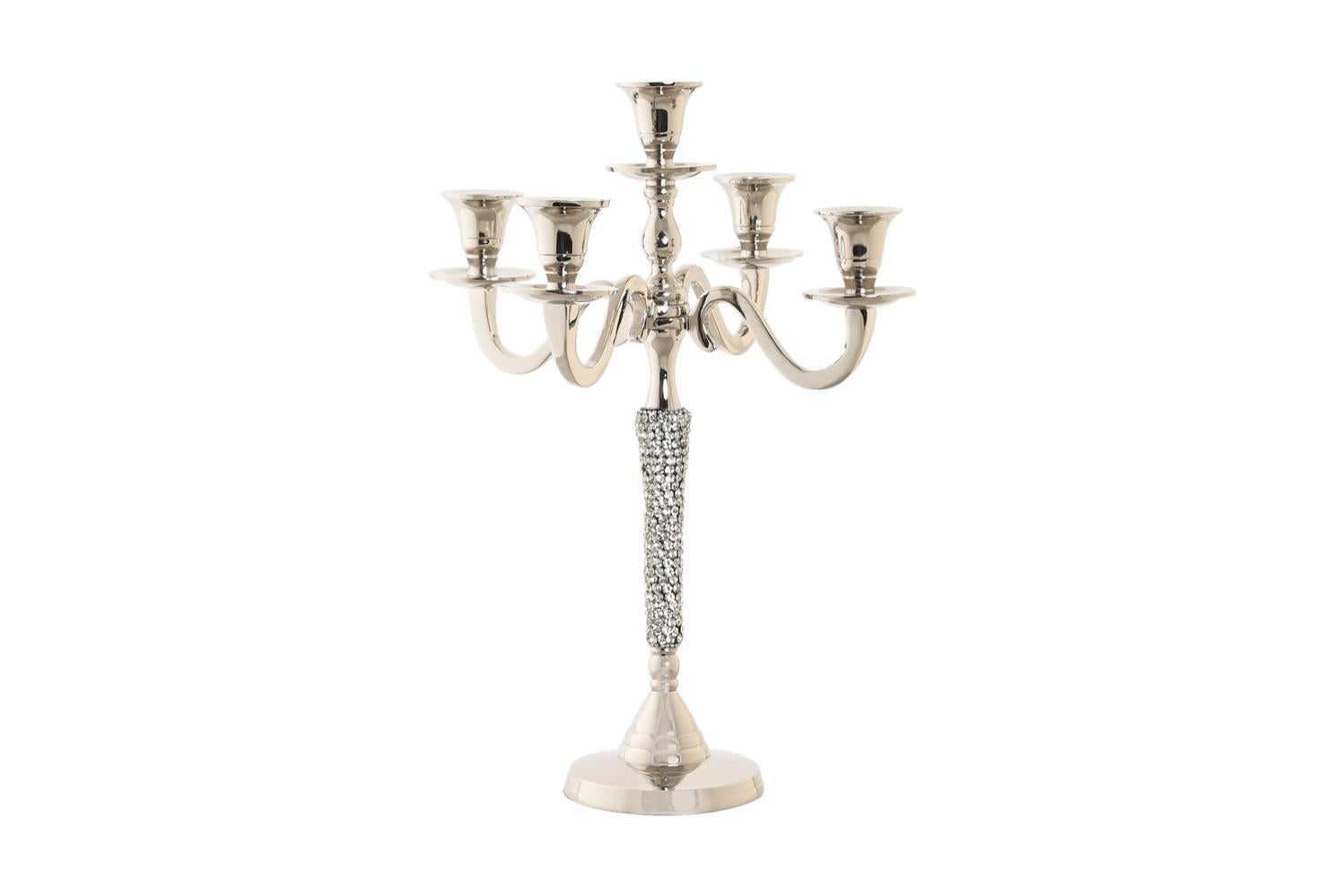 Renne avec coeur métal/bois blanc & or J-LINE