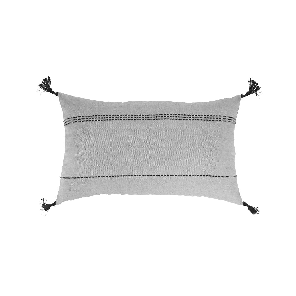 Housse De Coussin 50x30 Coton Gris Clair | Leroy Merlin