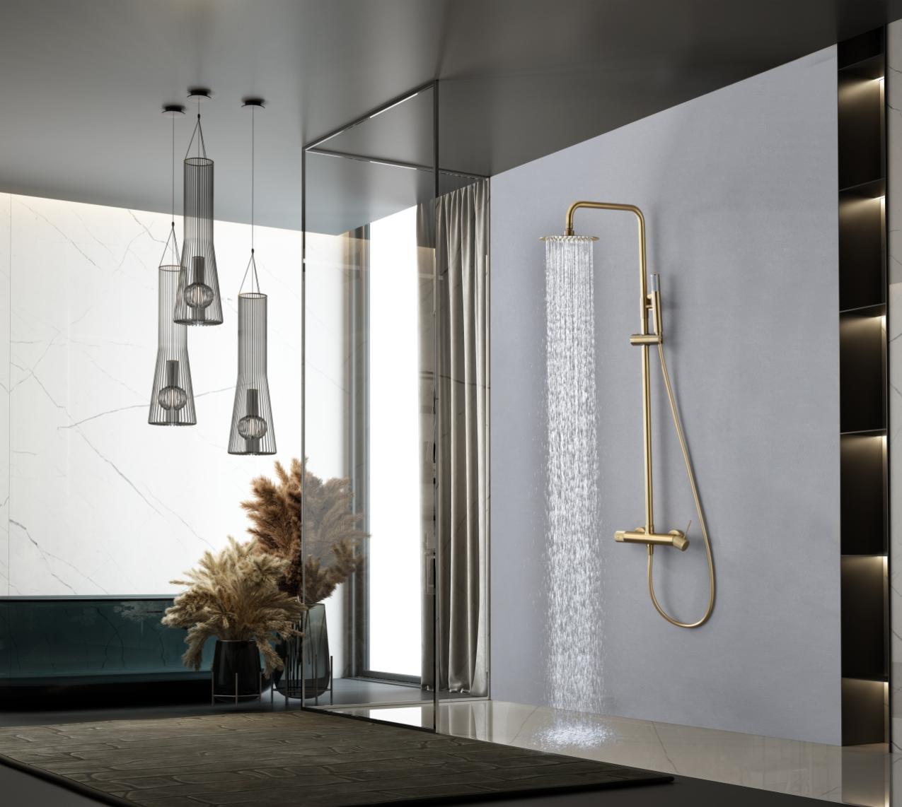 Imex – Monza rubinetto monocomando per lavabo oro rosa spazzolato
