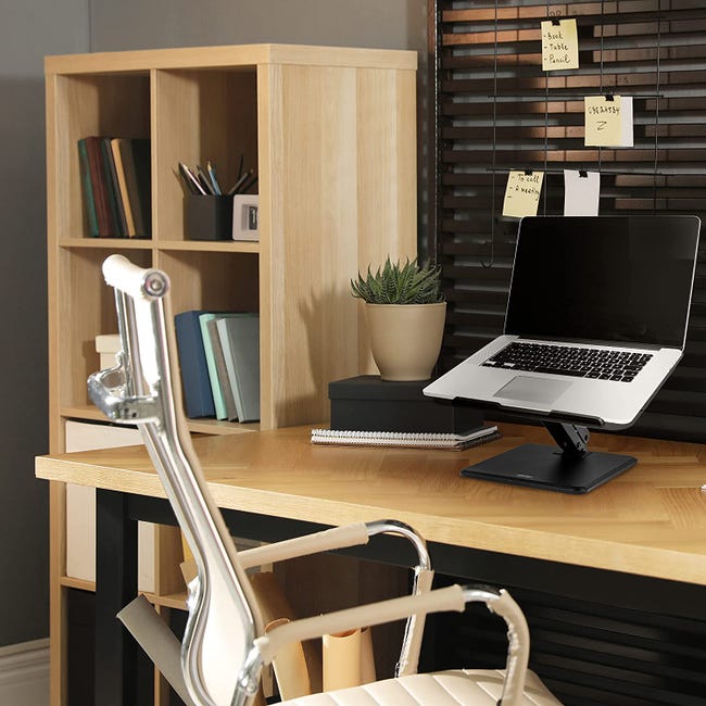 Support de bureau en bois pour ordinateur portable, étagère