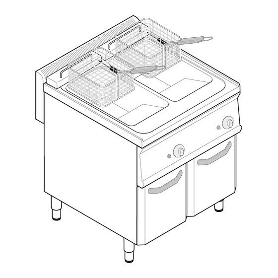 FRITEUSE GAZ 1 CUVE 23 L - AVEC KIT 2 PANIERS