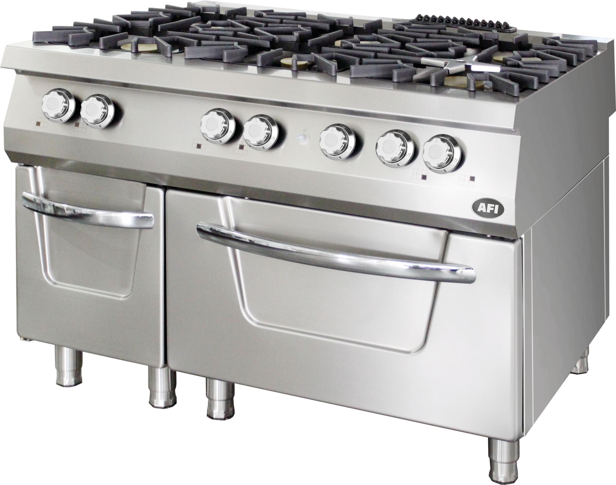 Fourneaux Gaz sur Four Électrique 6 kW 6 Brûleurs (3x6 + 3x10 — free download