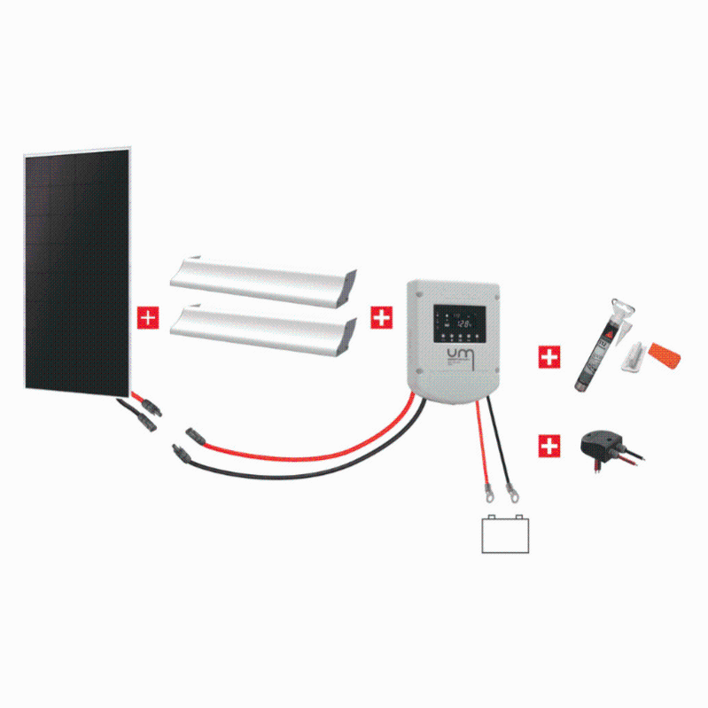 Kit solaire campingcar 120W 12V Uniteck Leroy Merlin