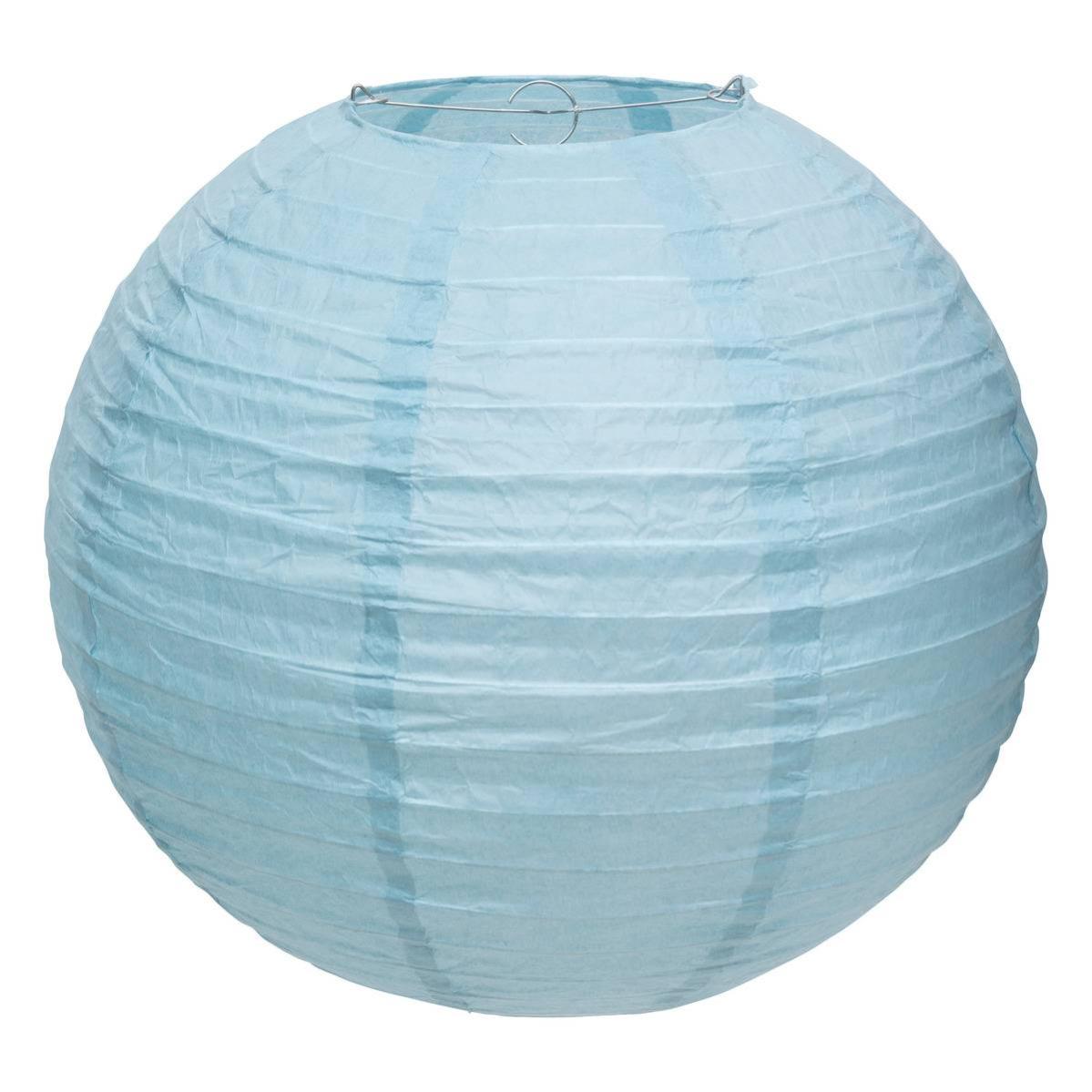 Lanterne Boule En Papier Atmosphera 60 Cm Blanc - Décoration Suspendue, Papier Et Fer, Pour Intérieur, événements, Style Scandinave Ou Bohème