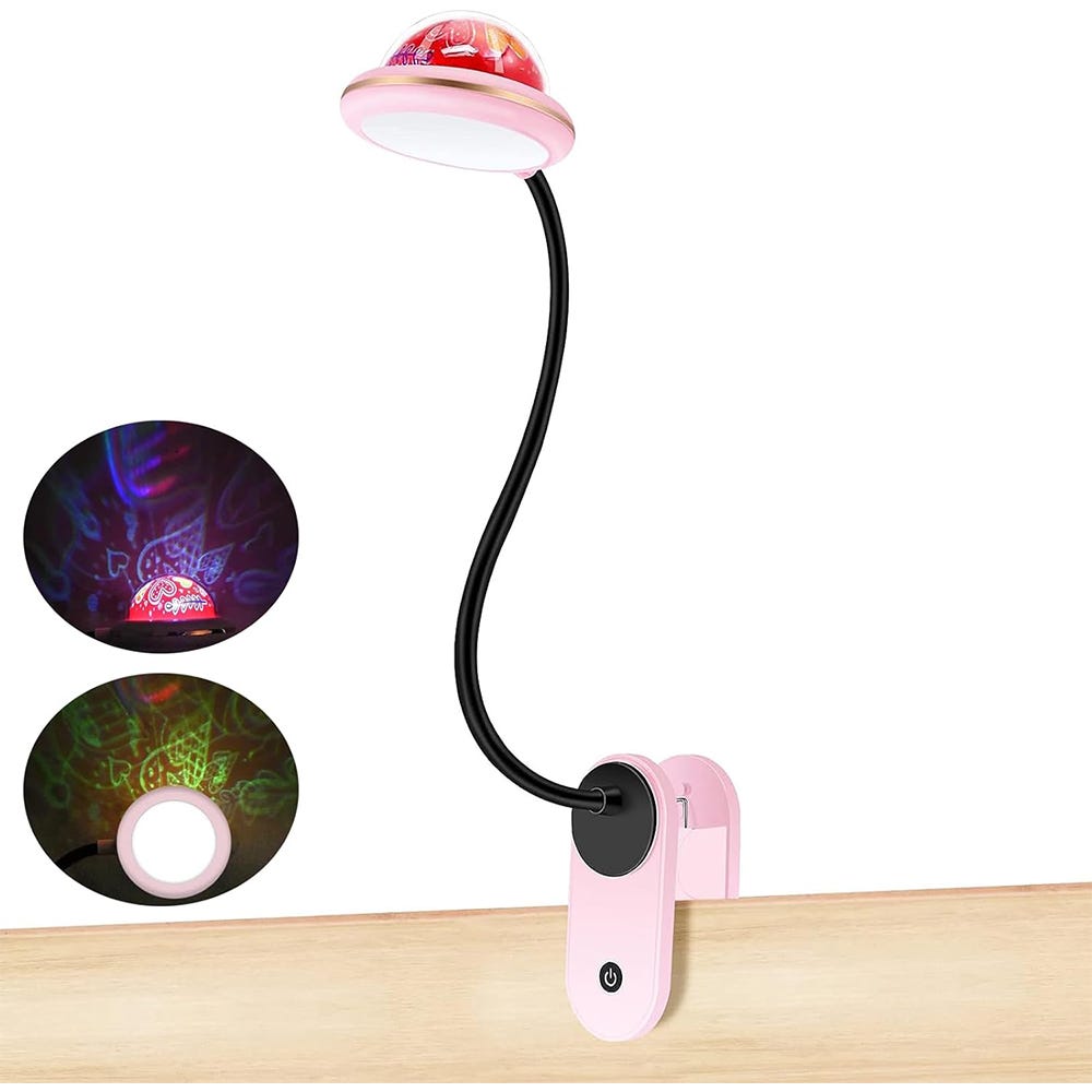 Lampada da libro pieghevole a LED, luci da lettura dimmerabili, con mini  lampada per proiettore luce notturna ricaricabile tramite USB,controllo  touch