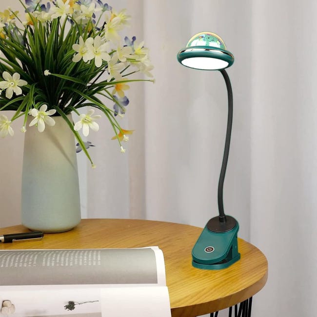 Lampada da libro pieghevole a LED, luci da lettura dimmerabili, con mini  lampada per proiettore luce notturna ricaricabile tramite USB,controllo  touch