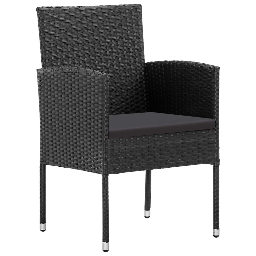 Lot De 2 Fauteuils Jardin En Résine Tressée Noire Gecko – Avec Coussins, Design Lounge, Matériaux Haute Qualité - 8