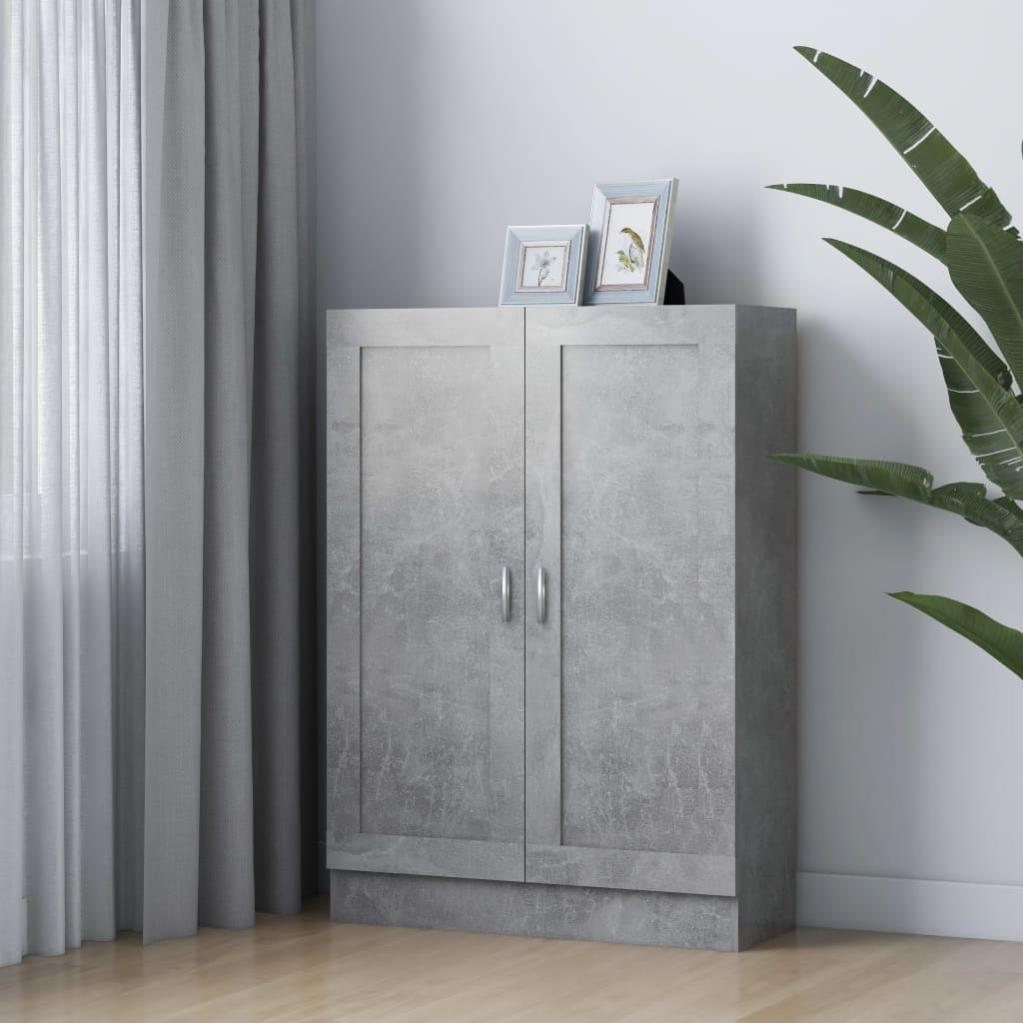 Libreria Stile Industriale Grigio Cemento 40x24x109 Cm – Scaffale A Scomparti Aperto Per Libri E Oggetti Decorativi Perfetta Per Soggiorno, Camera Da Letto E Ufficio - 3