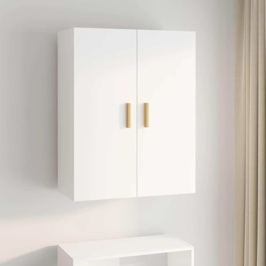 Armoire murale suspendue Blanc brillant 69,5x34x90 cm Leroy Merlin