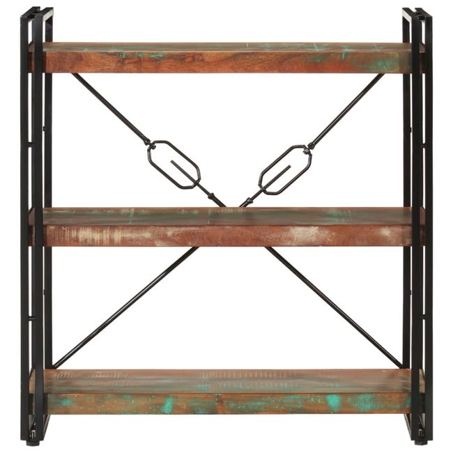 Prateleira de arrumação Mini Home Click em metal com 3 prateleiras de  madeira na cor branco/carvalho 80 x 30 x 90 cm