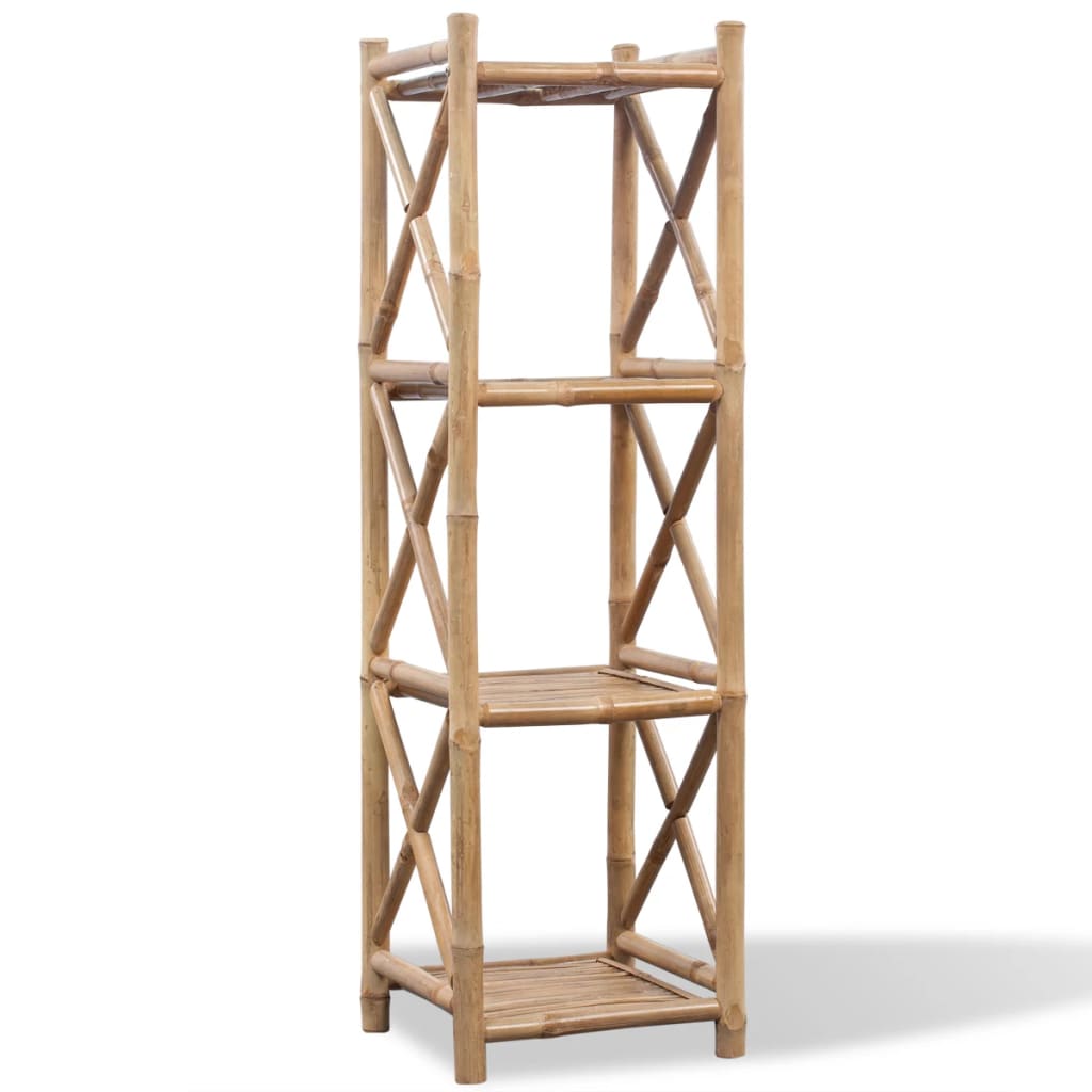 Mensola in bambù a 4 livelli