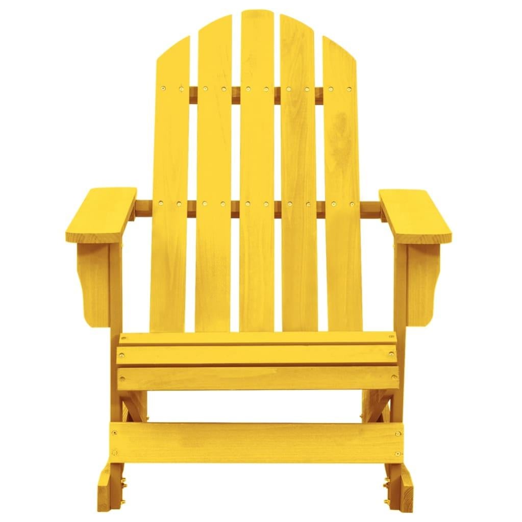 COSTWAY Sedia a Dondolo Adirondack da Esterno, Poltrona da Relax in
