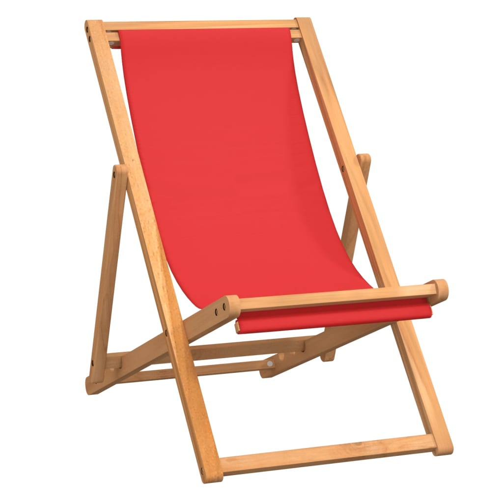 Silla de playa reclinable en Jaen  Muebles Valencia® Acabado Rojo 3