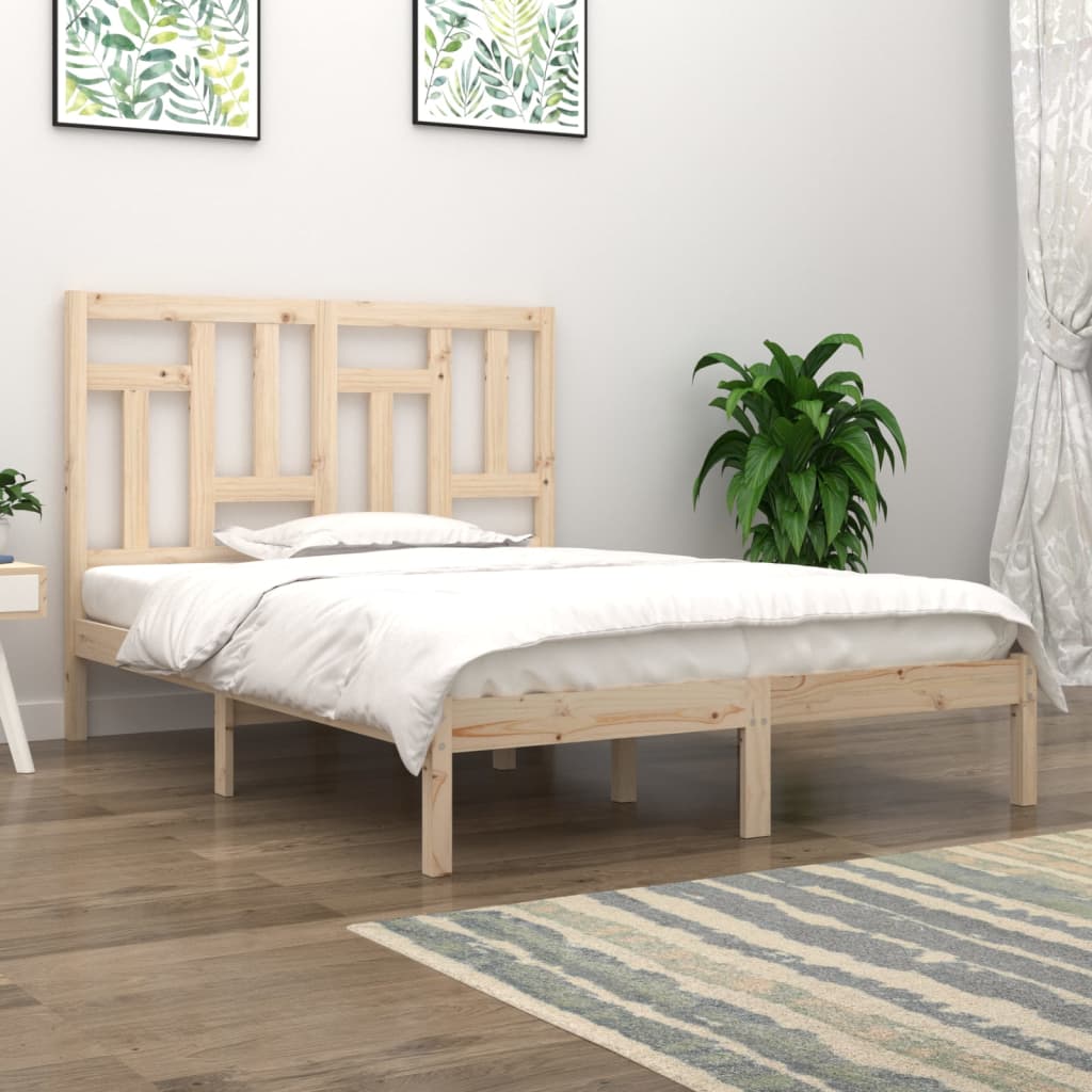Estructura de cama Marco de Cama Somier de Cama madera maciza pino