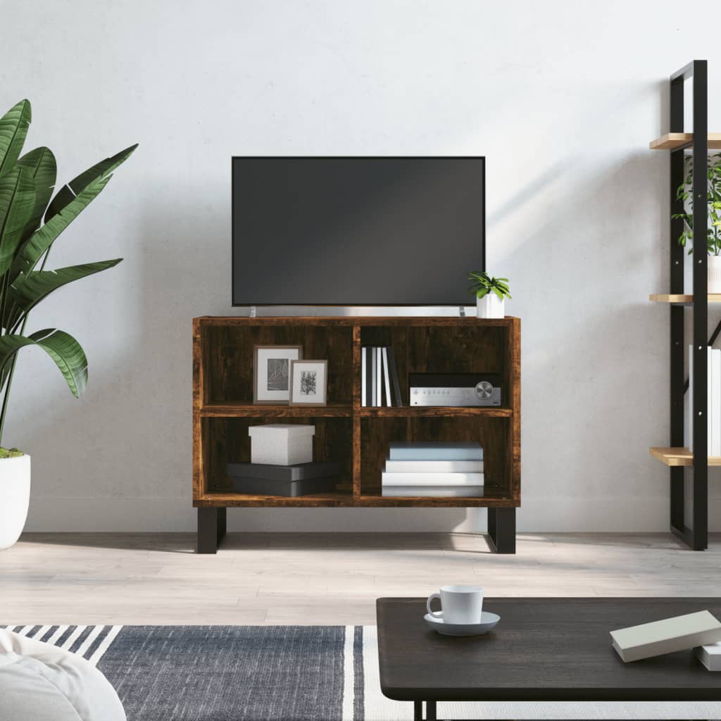 Mueble tv con ruedas mesa para TV flotante HOMCOM 120x40x38,5cm