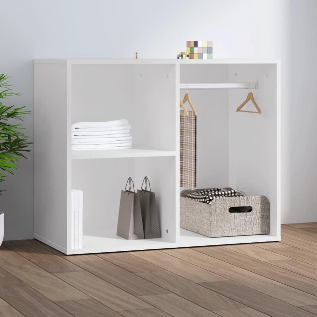 Armadio Componibile XOKOTAKI - 8 Moduli, 140x70 Cm, Bianco, Scaffale Modulare Per Casa E Cameretta