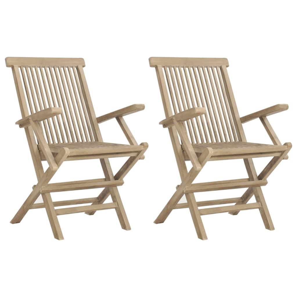 Pack Da 2 Sedie Da Giardino Pieghevoli Con Braccioli In Legno Chiaro Java Light M22160845