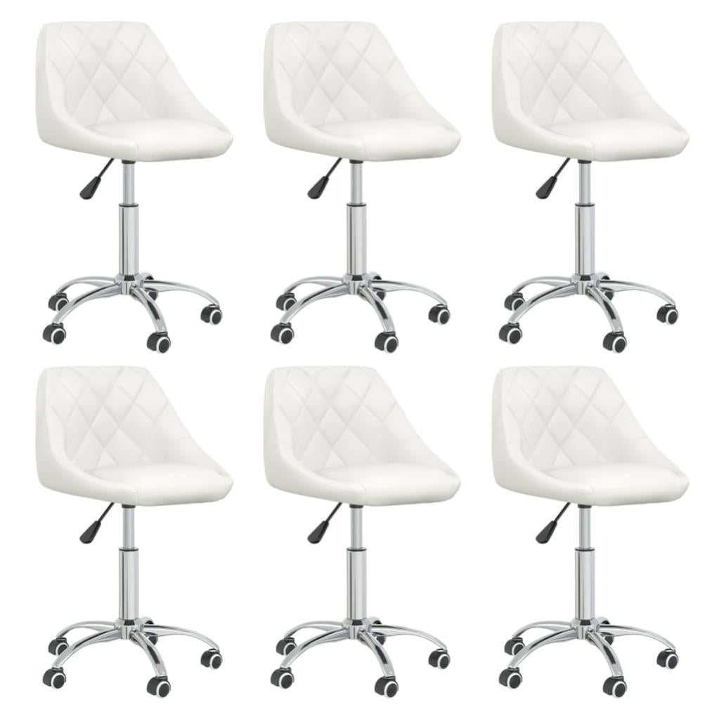 Bekrvio Set di 6 sedie da pranzo girevoli a 360°, con bracciolo, rivestimento in tessuto, gambe in legno, design Mid-Century, comoda sedia da cucina per sala da pranzo e soggiorno