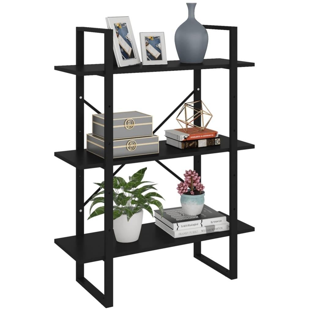 Libreria/Credenza Bianco Lucido 66x30x97,8 Cm – 6 Scomparti, Truciolato Resistente