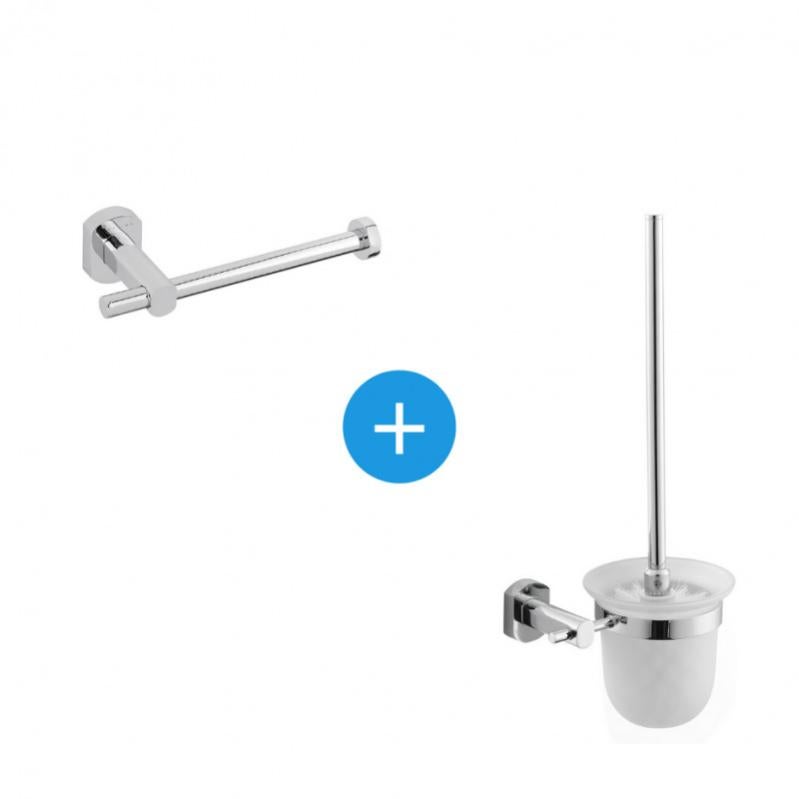 Grohe QuickFix Start Cube - WC-Accessoires-Set 3 in 1, verchromt Grohe QuickFix Start Cube - WC-Accessoires-Set 3 in 1, verchromt