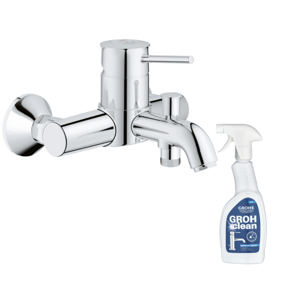 Mitigeur bain douche mécanique GROHE Quickfix Start Classic + nettoyant
