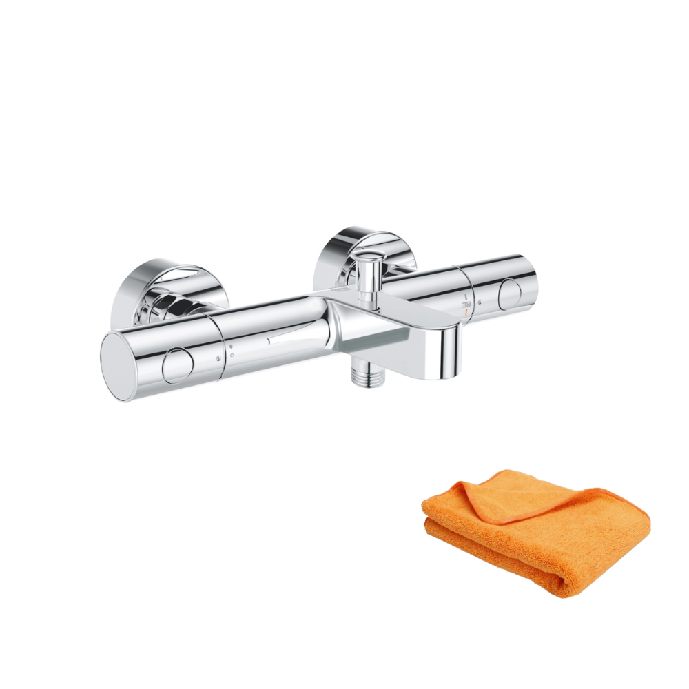 Mitigeur De Bain Douche Thermostatique Grohe Quickfix Precision Get Microfibre Leroy Merlin