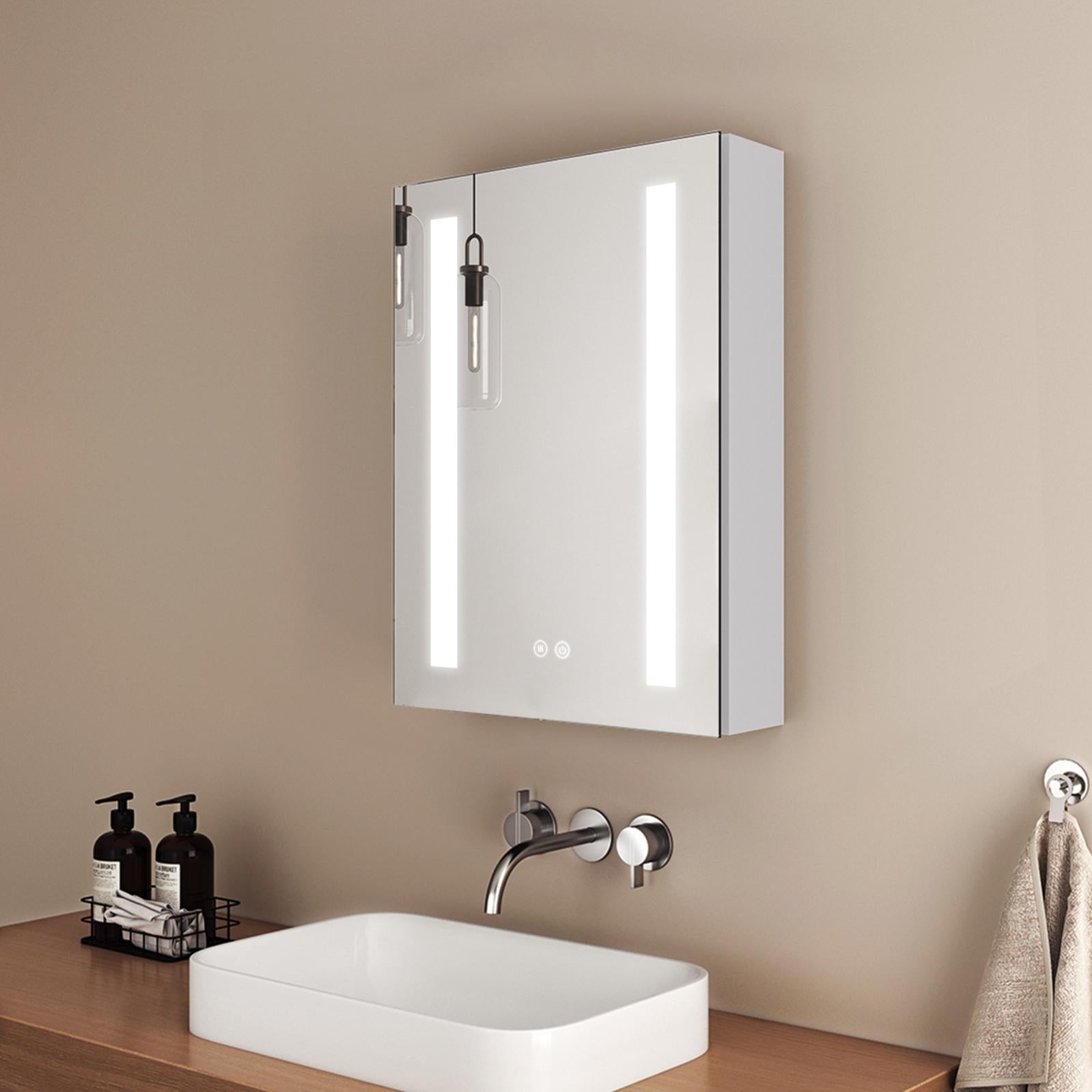 armadietto con specchio per bagno