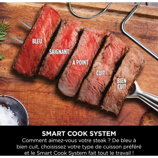 Barbecue électrique NINJA Woodfire Pro XL avec thermosonde Smart Cook OG850EU | Leroy Merlin