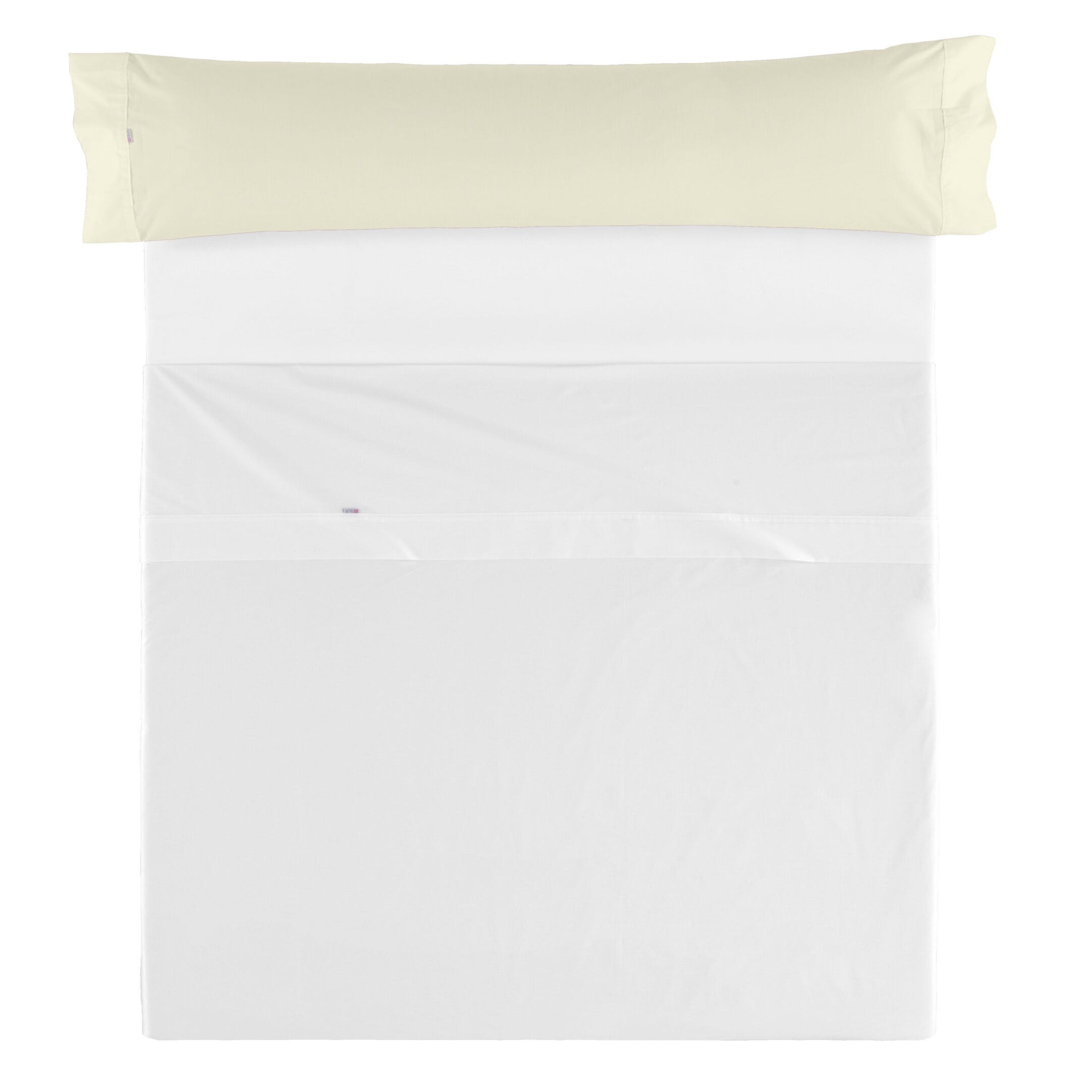 2 Fundas de almohada algodón Bordados Ramas lisa blanco de 200 hilos 45 x 75  cm