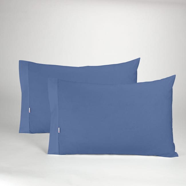 Funda de almohada Naturals Azul claro 45 x 90 cm