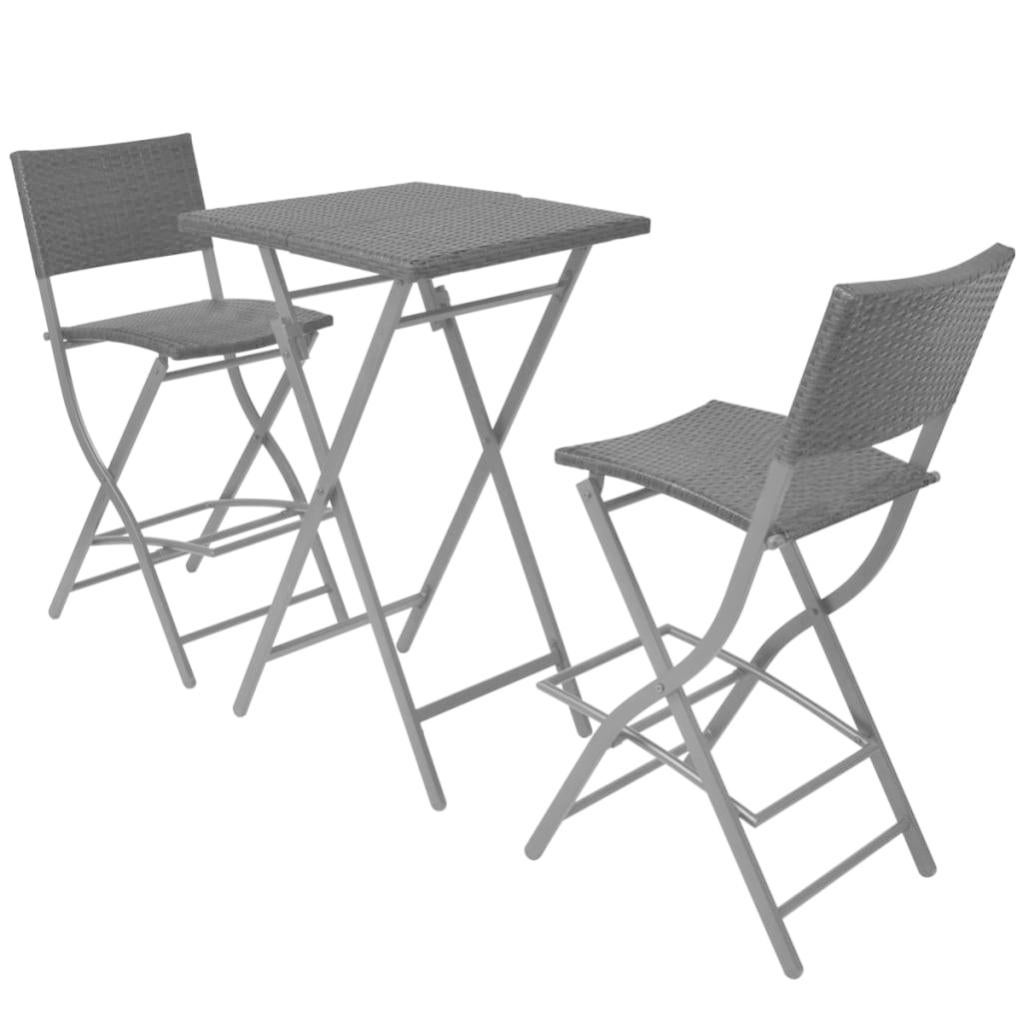 Set Da Bistrò Pieghevole KOMFOTTEU - Tavolo E 2 Sedie In Legno Di Acacia - Per Esterni - Foto 11