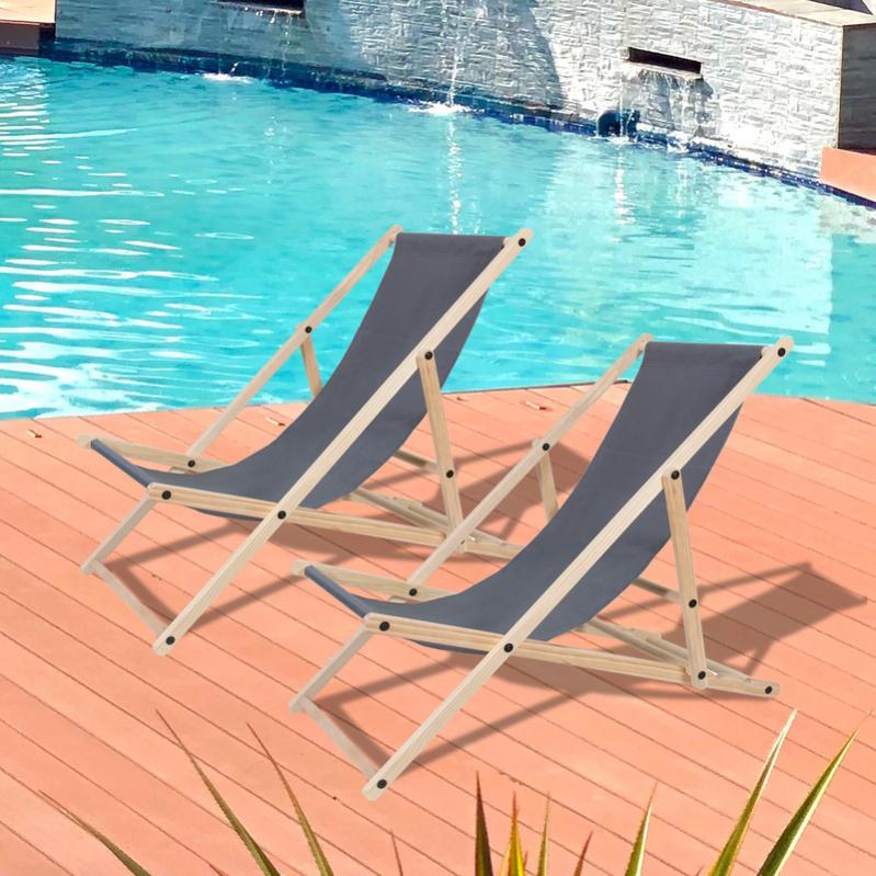 Chaise Longue De Jardin Pliable, Bain De Soleil Transat Pliant, Transat