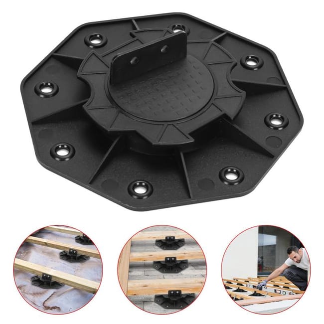 Piedini Regolabili 30-60mm Per Terrazze - 10 Pezzi, In Plastica, Per Legno E WPC - Foto 12