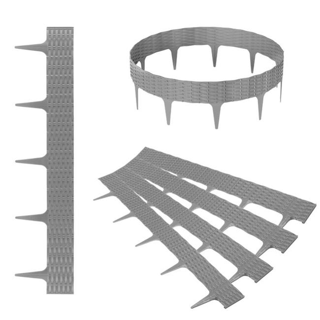 Mophorn Bordatura per Prato in Finta Pietra 1190 x 100 mm, Resistente allo Sbiadimento, con Mophorn Bordatura per Prato in Finta Pietra 1190 x 100 mm, Resistente allo Sbiadimento, con