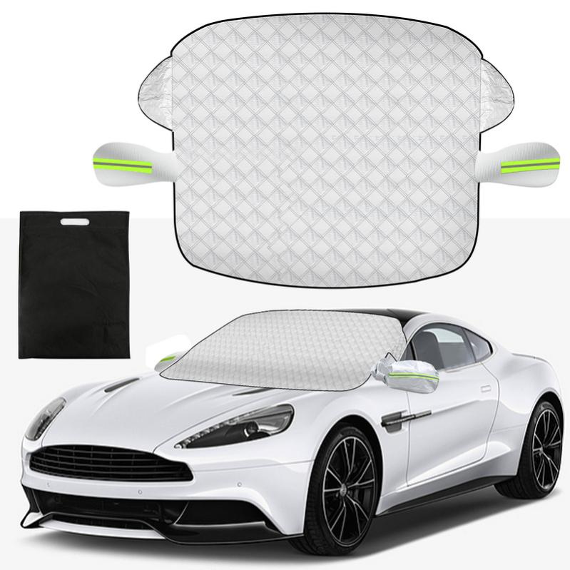 Bâche Antigel 4 Couches Housse Pare-brise Anti-gel - Protection 4 Couches 144x95cm Bâche Voiture Neige Glace