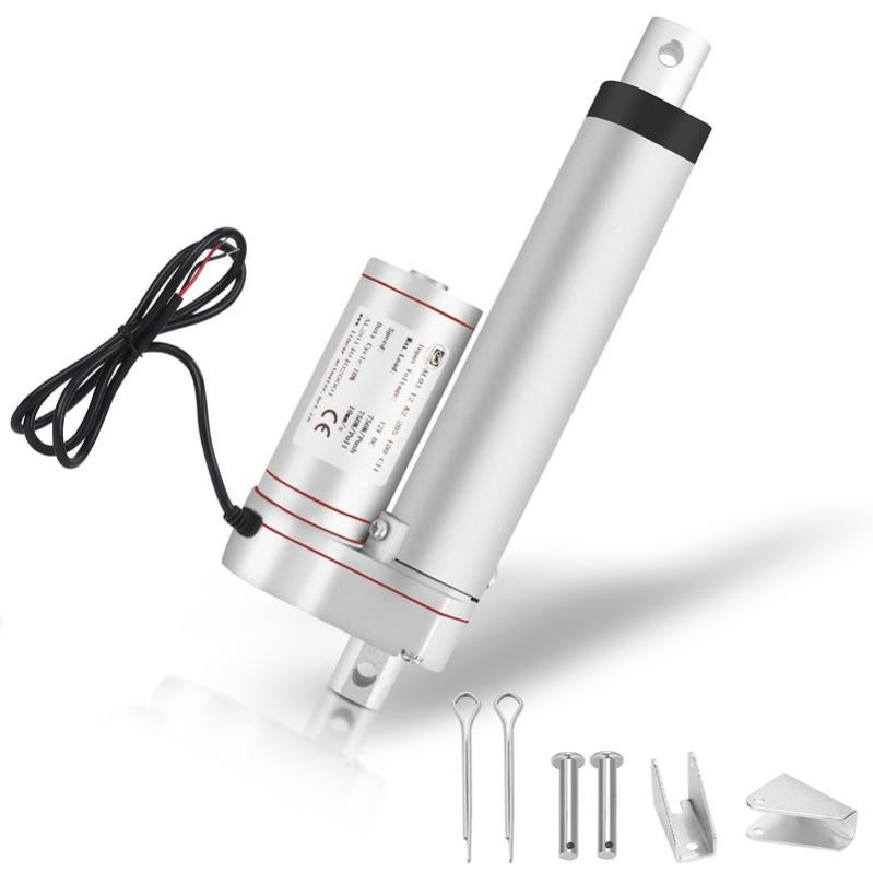 Attuatore Lineare Elettrico 150N – Corsa 40mm, Velocità 4mm/s, In Alluminio E ABS, Per Uso Medico E Industriale (12V)