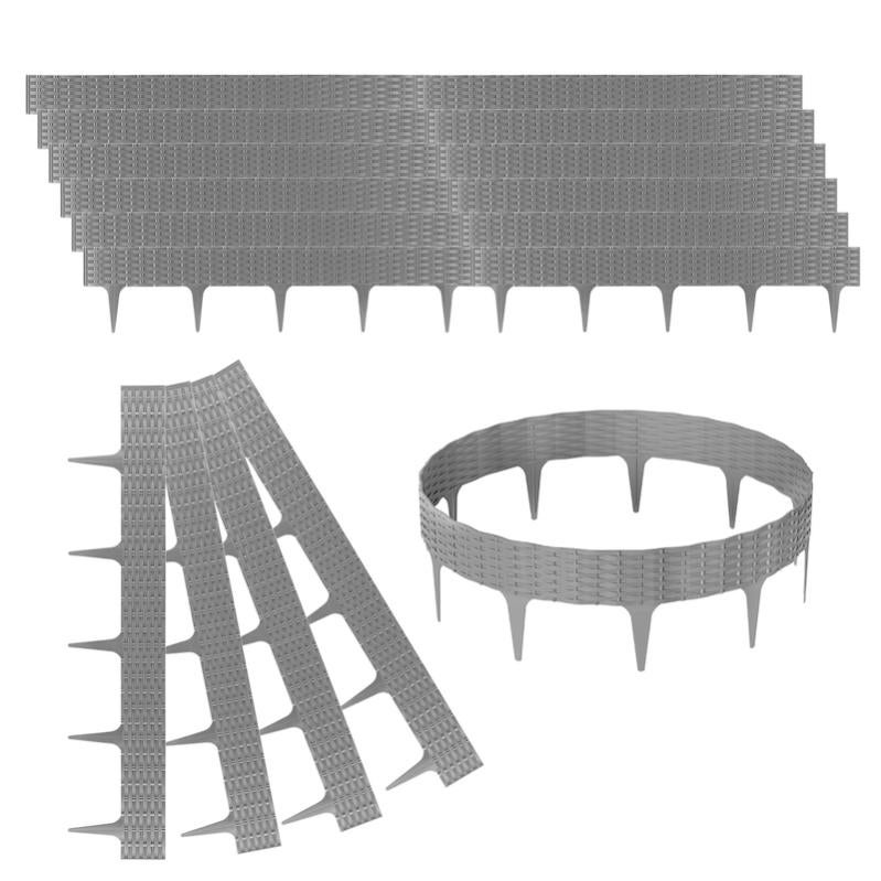 Bordo Per Prato In Plastica - 6m, Flessibile, Anti-UV, Marrone - Foto 10