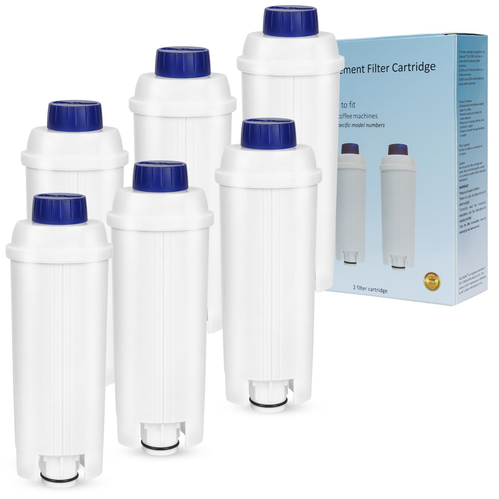 Filtres à Eau WinGluge Pour Machines Café DeLonghi - Pack 2 Filtres Anticalcaire