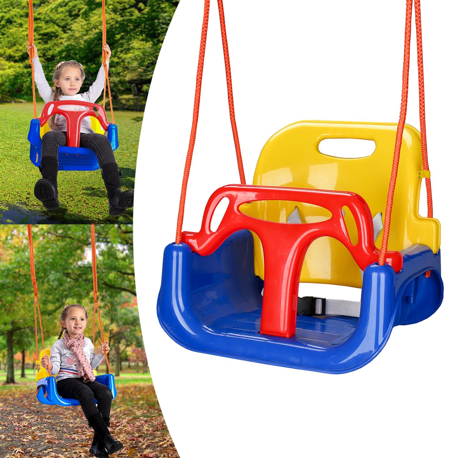 Newaner Sedile Altalena da Giardino per Bambini - Altezza Regolabile - Antiscivolo - (rosso