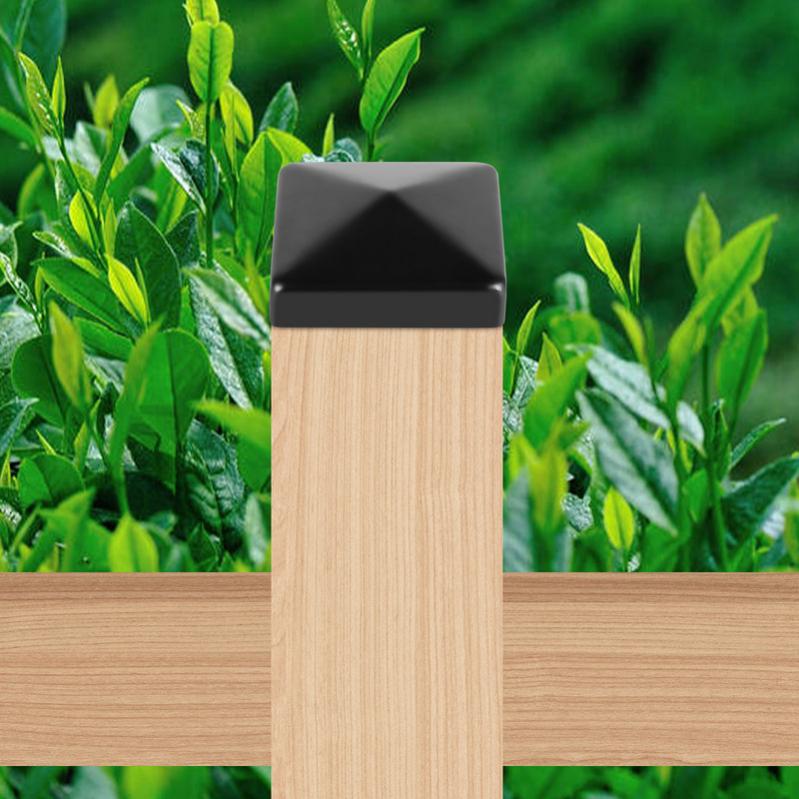 12 Tappi Per Pali In Plastica 10x10 Cm - Protezione Antipioggia Per Recinzioni - Foto 3