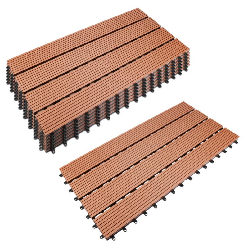 Piastrella per decking in legno composito Classic 30 x 30 cm - Colore
