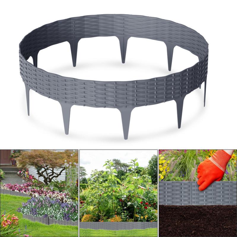 Bordo Da Giardino In Plastica 6 Metri - Delimitatore Per Aiuole, Prato E Vialetti - 2