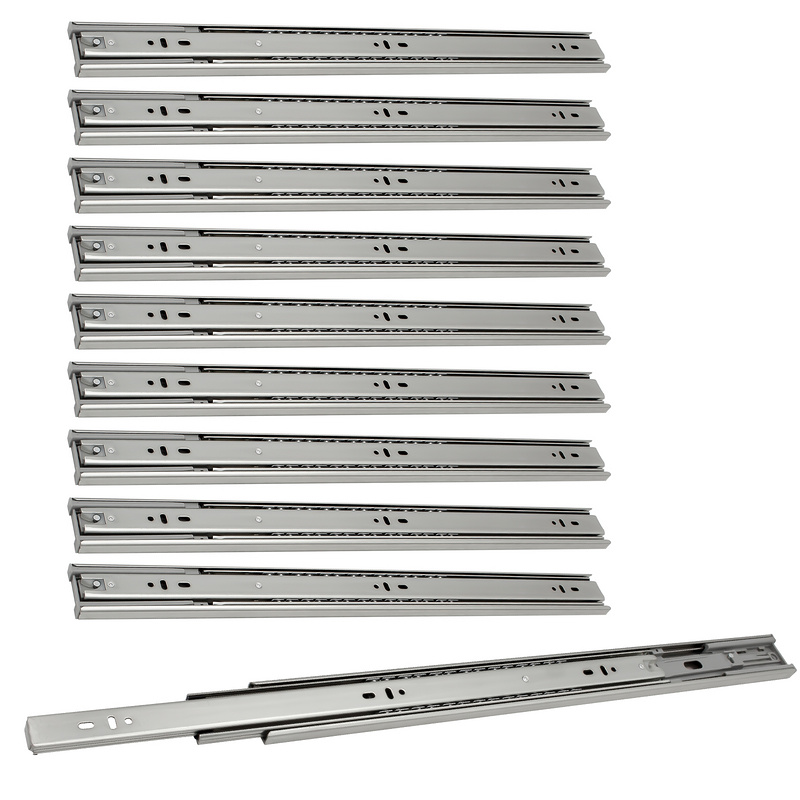 Aolisheng, Guide Per Cassetti Pesanti 800-1850mm, Estrazione Totale Montaggio Inferiore, Capacitu00e0 Di Carico 120kg, Sotto Le Scale, Guida Cassetto Con Cuscinetti A Sfera, 1 Paio - Foto 5