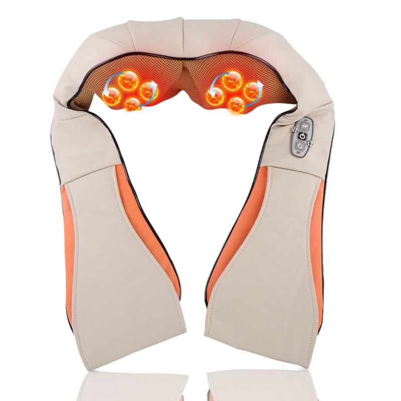 OneAlps Shiatsu Massaggiatore Schiena Cuscino Cervicale Shiatsu Con Funzione Calore Massager Del Collo E Spalle Bianco - Foto 10