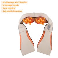 Cuscinetto Riscaldante Senza Fili Con Massaggio Vibrante Per Schiena - Supporto Lombare Portatile Con 3 Calori E 3 Vibrazioni, Batteria Ricaricabile