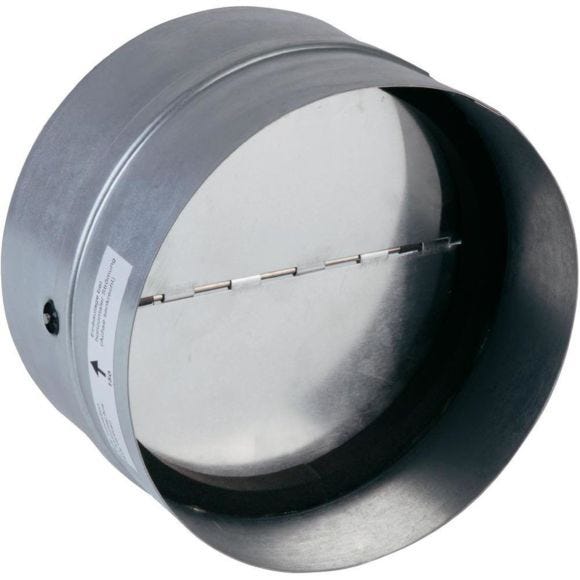 Clapet anti-retour en PVC 100 mm - gaine de ventilation