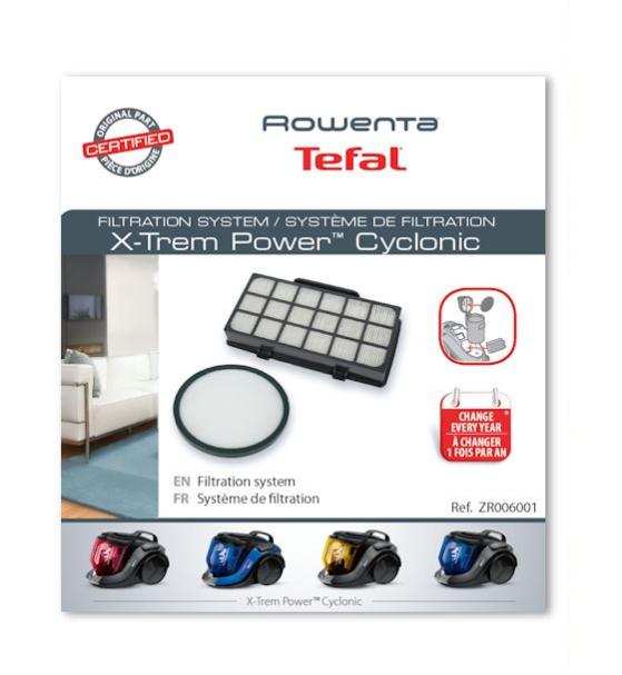 2 Kit de Filtres HEPA pour Rowenta/Moulinex/Tefal Compact Power