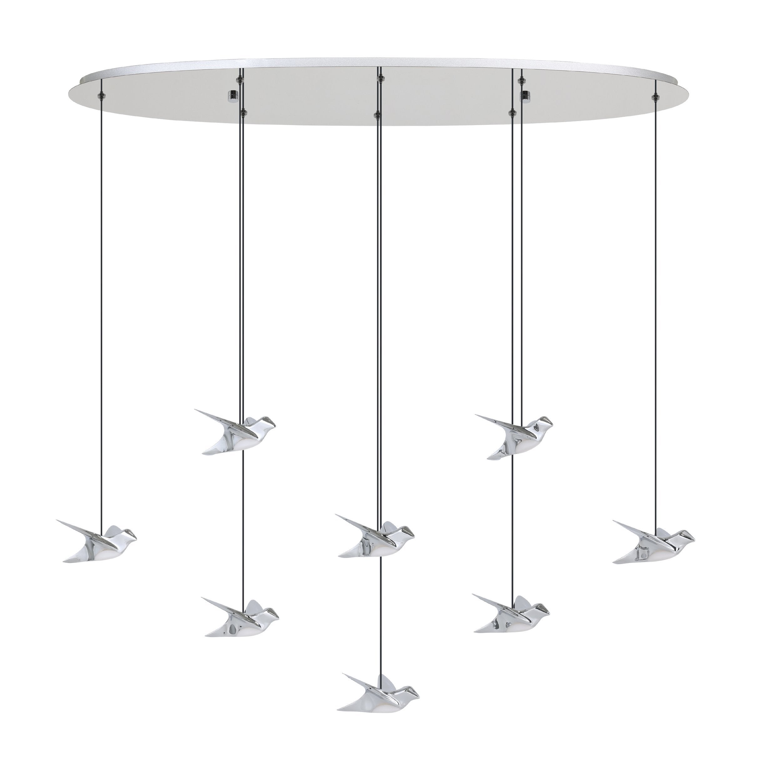 Suspension LED Paratebueno avec 8 oiseaux décoratifs par Eglo
