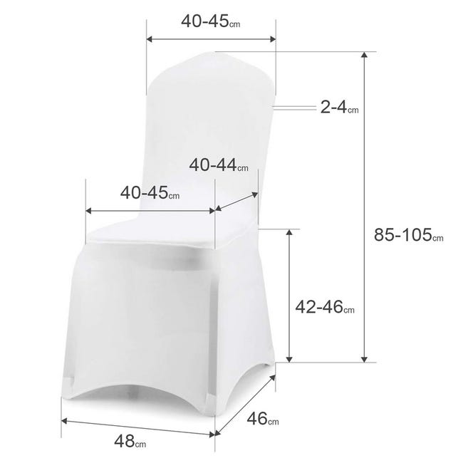 CONFECTION SUR DEMANDE Housse couleur pour galette de chaise universelle,  polyester + élasthanne - VIF Furniture